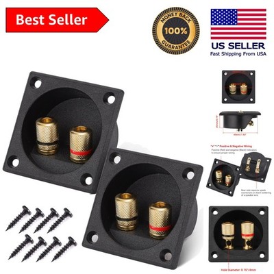Durable 2PCS 2.2 Inch Speaker Box Terminal Cups with Screw Mount for Subwoofers