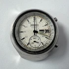 SEIKO 6139-7100 Automatic Chronograph Watch Vintage Mens White Dial 17 Jewels