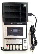 Vintage 1980's Original JC Penney Portable Cassette Recorder Tape Counter Player