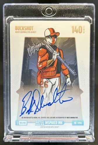 2025 Bo Jackson Battle Arena BuckShot Buck Showalter Steel Auto #BFA-190