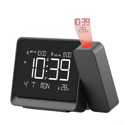 LED Wecker mit Projektion Digital Wecker Temperatur Dimmbar Tischuhr Alarm USB