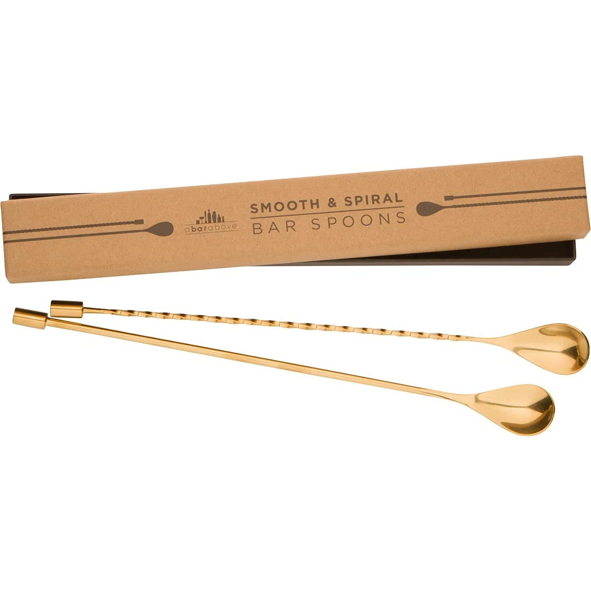 A Bar Above 2-Piece Gold Bar Spoon Set