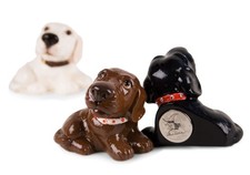 Blue Witch Handmade Ceramic Fridge Magnet Labrador Gift: Chocolate - Dog Gifts