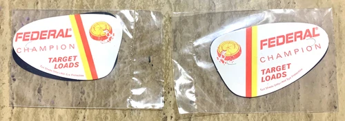 2 PACK Vintage FEDERAL CHAMPION TARGET LOADS Trap Skeet Glasses Blinder