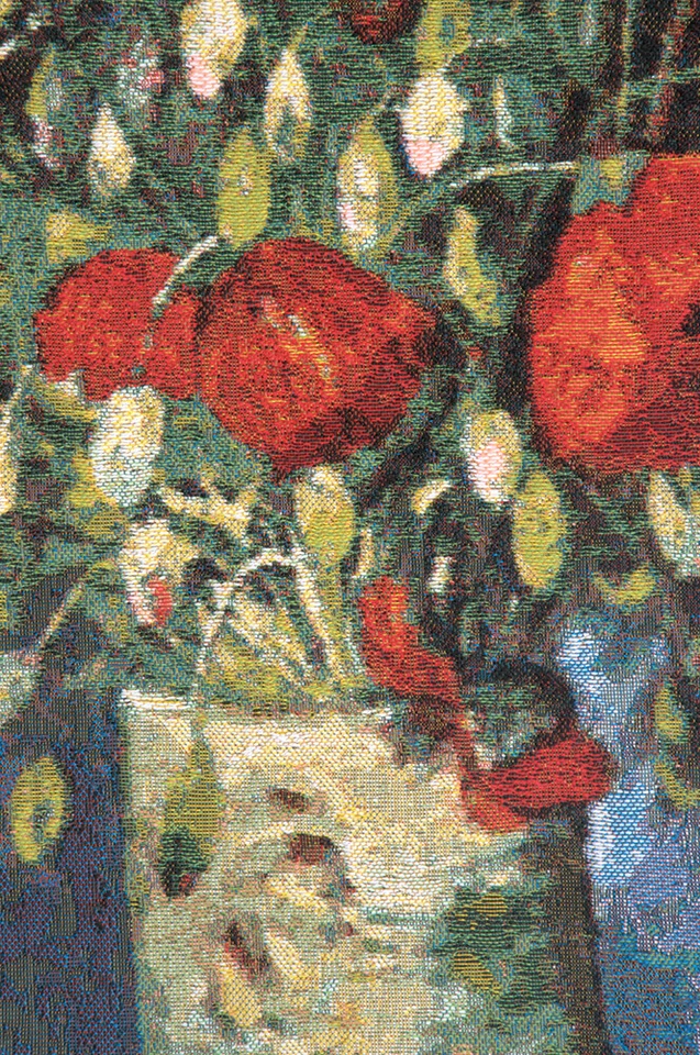 Tapiz belga flores amapola colgante de pared Foto 4 de 4