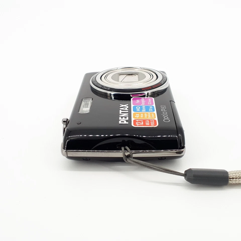 Pentax Optio P80 12.1MP 4x Optical Zoom Digital Compact Camera Untested E6020 - Image 4 of 4