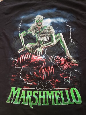 Adult Medium Marshmello T-shirt Zombie Monster Rare Limited
