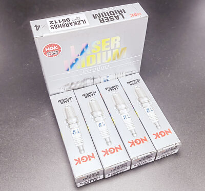4pcs LASER IRIDIUM Spark Plugs for ngk ILZKAR8H8S 95112 Fit Honda Civic 1.5L L4