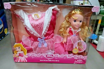disney princess doll & toddler dress gift set