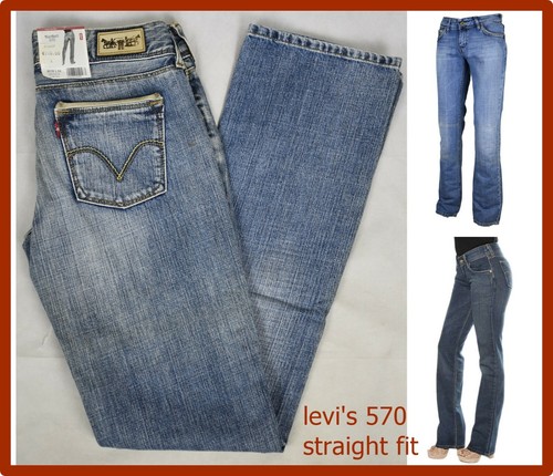 levis jeans donna 570 levi's vita bassa gamba dritta vintage w27 w28 w29  w30 w31 | eBay