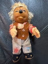 Vintage Steiff Mecki Hedgehog Doll 7" Tall 1950s-60s With Tags Wristband