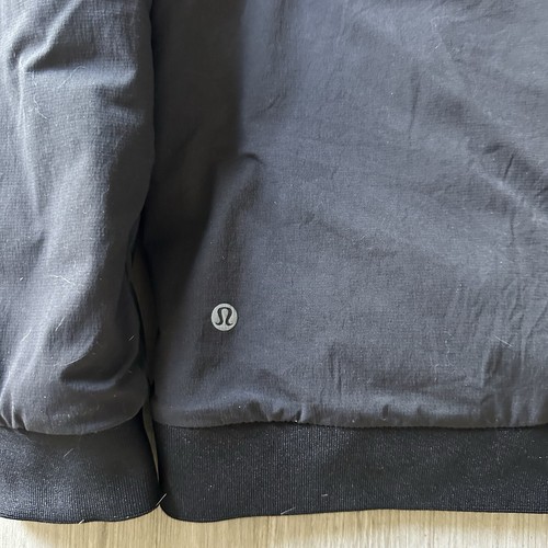 Lululemon Jacket Mens Medium Black Goose Down 700 Fill Bomber Primaloft Puffer - Picture 11 of 12