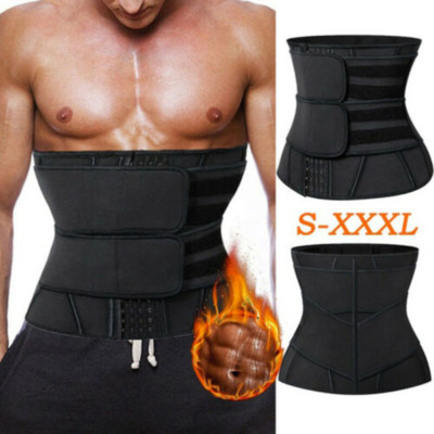 Men's High Waist Trainer Abdomen Body Shaper Compression Belt Weight Loss Corset