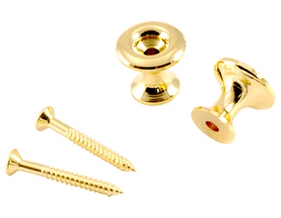 Kluson California Custom strap button set (set of 2), Gold