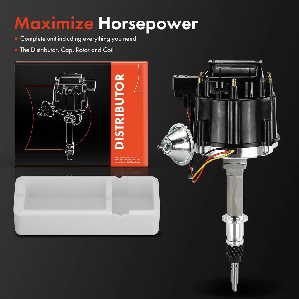 Distribuidor de encendido con tapa y rotor para Chevrolet C10 Suburban 1978-1980 Camaro Foto 2 de 4