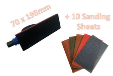 70 x 198mm Hand Sander with Dust Extraction + 10 PRONET AbrasiveNet Sheets