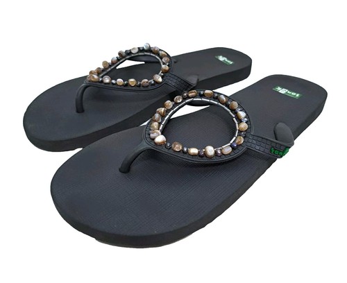 Sanuk レディース サンシャイン Sl サンダル, ブラック, 10 Sunshine SL Gem | Women's Heeled Sandals – Sanuk Sanuk レディース サンシャイン Sl サンダル,  ブラック, 10