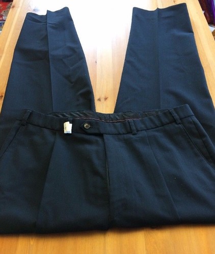 36x31 Pants Trousers Black Wool E119 | eBay