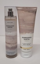 Bath  Body Works - SUNWASHED SANTAL - Body Cream  Fine Fragrance Mist