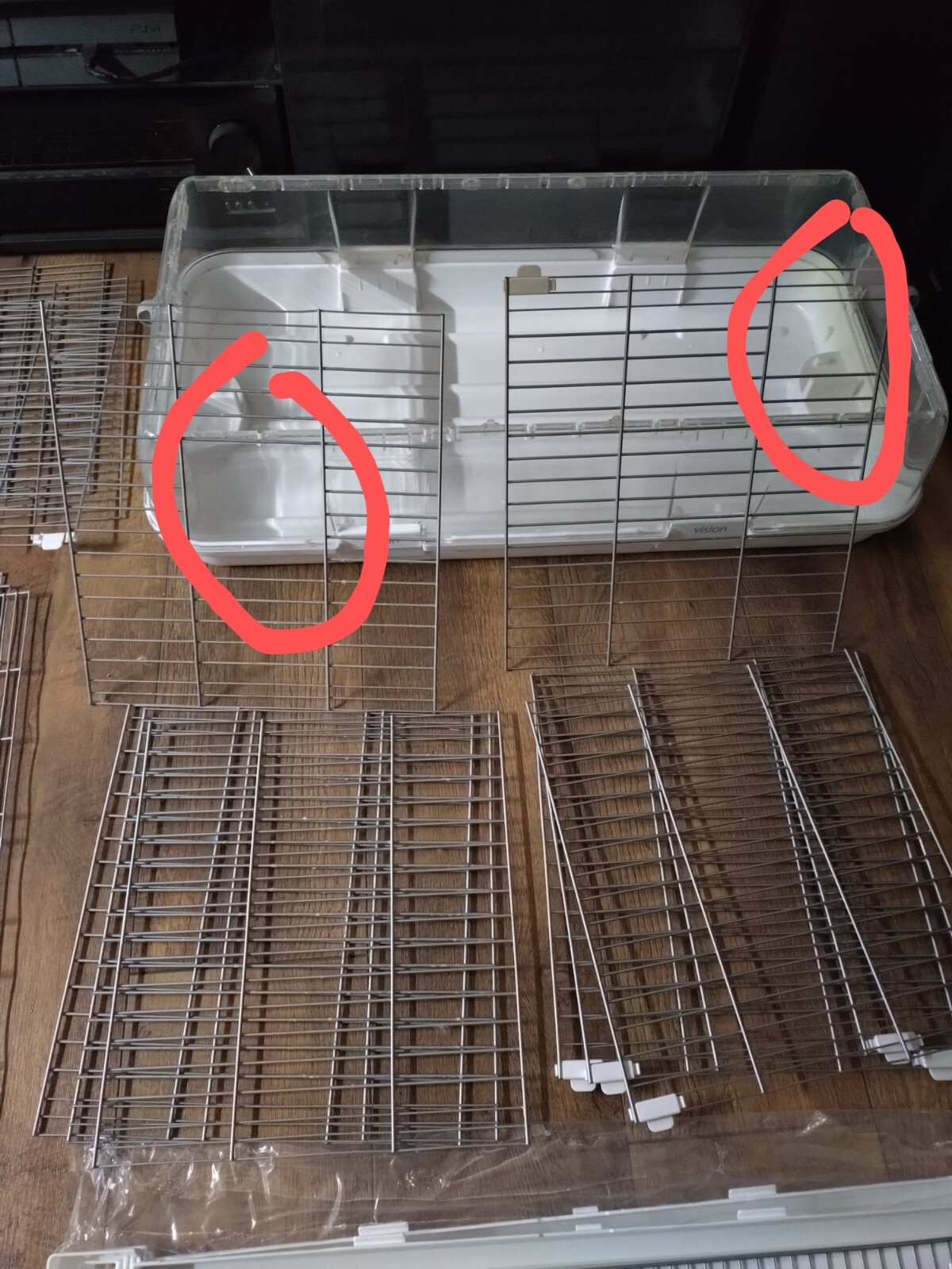 VISION L12 BIRD CAGE (extra tall) c/w spares, accessories, playthings