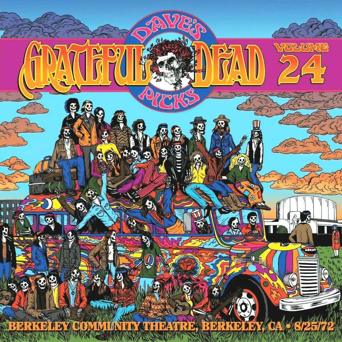 GRATEFUL DEAD Dave's Picks Volume 24 BANNER HUGE 4X4 Ft Fabric