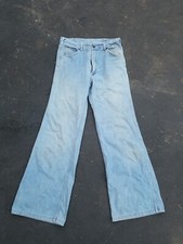Vintage CAMPUS BELL BOTTOMS Flare Denim Jean Pants 31X31.5 HIPPY