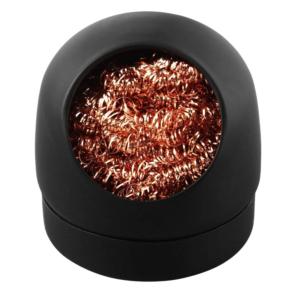 Soldering Iron Tip Cleaner with Copper Wire Ball & Metal Base Holder - Image 2 of 4