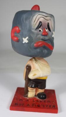 Vintage Nodder Bobbing Head ボビングヘッド 60's CLEAN Japanese Nodder 1960's Rumpus Room Lover not a Fighter