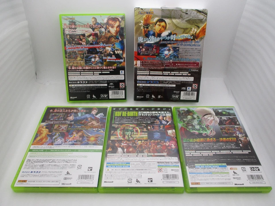 XBOX360 Street Fighter IV The King of Fighters & Vampire Resurrection 5pcs Japan - Image 2 of 4
