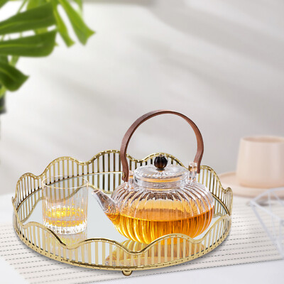 Gold Luxury Glass Mirror Tray Perfume Tray For Dresser, Bathroom, Living Room | eBay Gold Luxury Glass Mirror Tray Perfume Tray For Dresser, Bathroom, Living Room | eBay