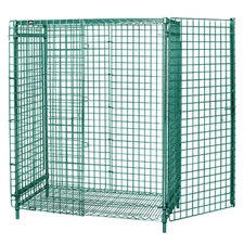 Quantum 2148-63SECP Proform Green Epoxy Stationary Security Unit w/ 2 Shelves...