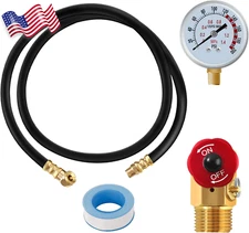 Air Tank Repair Kit SUNROAD Tank valve Kit with gauge Portable Air Tank NEW