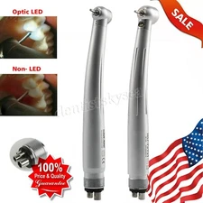 Dental LED E-generator Fiber Optic /No-LED High Speed Handpiece 4Hole Turbine CE