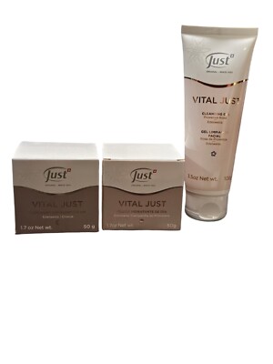 Swiss VITAL JUST BASIC SKIN CARE Cleansing Gel + Day  Cream + Night  Cream