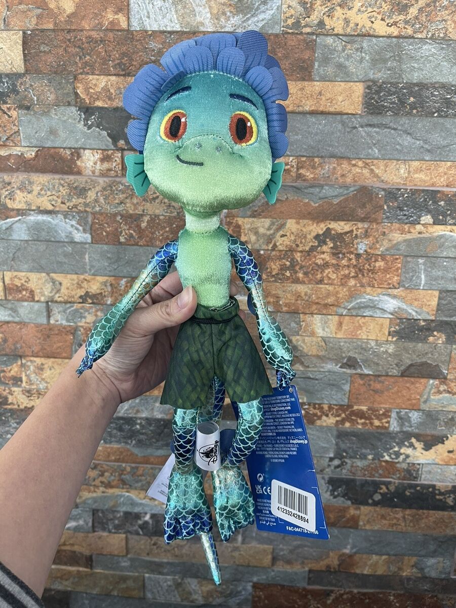 Disney’s Lucca Pixar Luca Paguro Sea Monster Soft Stuffed Doll Toy  Authentic 12”