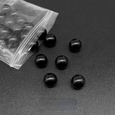 Wholesale 50pcs 12mm Natural Black Agagte Stone Round Ball No Hole Beads Jewelry