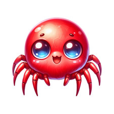 Wandtattoo Aufkleber Kawaii Spinne  Wandaufkleber 18X18 cm Groß