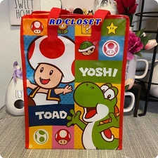 Universal Studios Hollywood Super Nintendo World Reusable Tote Mario Yoshi Luigi