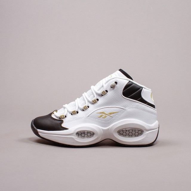 reebok question mid white black gold