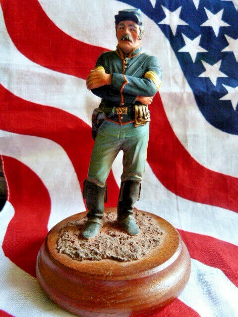 90MM - FIGURINE en plomb d'un sergent U.S. Cavalry - peinture fine. EUR