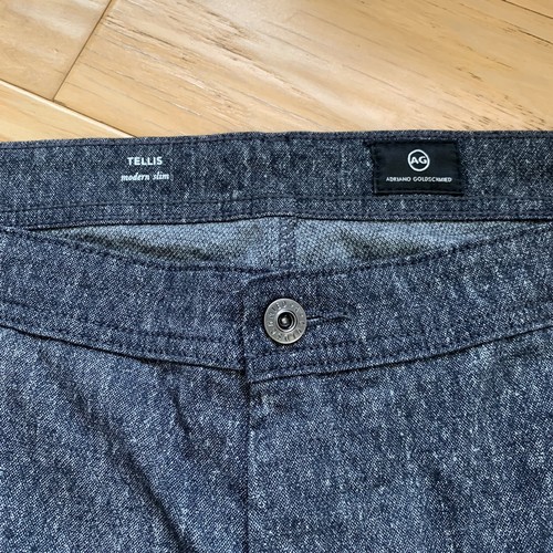 Adriano Goldschmied Jeans Tellis Modern Slim Gray 5 Pocket Pants Size 42 x 34 - Picture 3 of 7