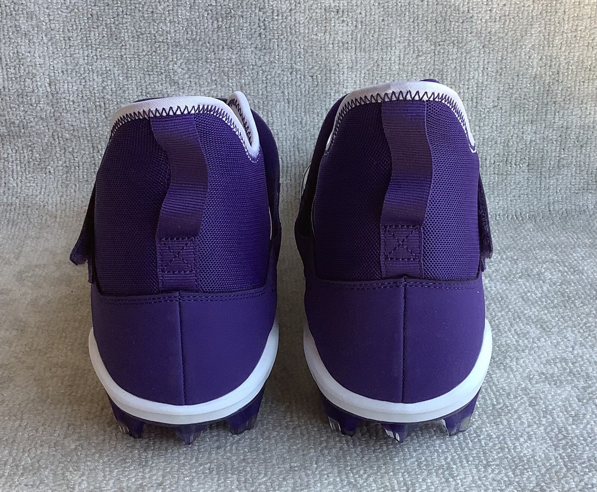 Nike Alpha Menace Pro 2 Mid Football Cleats White Purple BV3945-104 Men\'s 15 Nike Alpha Menace Pro 2 Mid Football Cleats | Mercari main image 3