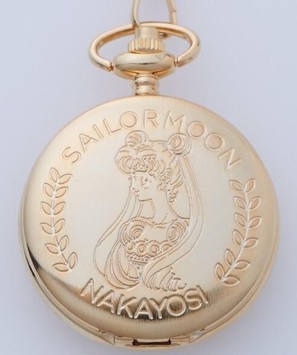[EN MANO] Reloj Bolsillo Sailor Moon Dorado Nakayoshi Pretty Guardians Fan Club Ltd. - Imagen 5 de 8