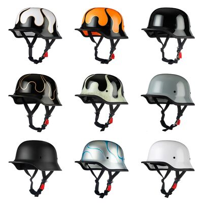 DOT German Motorcycle Half Helmet Scooter Helmet Baseball Cap Helmet Moto  Casco