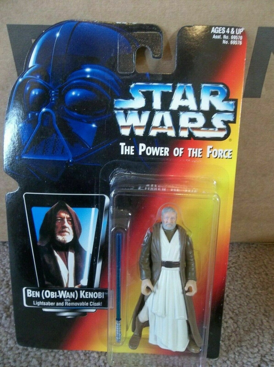 Star Wars POTF Ben (Obi-Wan) Kenobi with Lightsaber Red Card