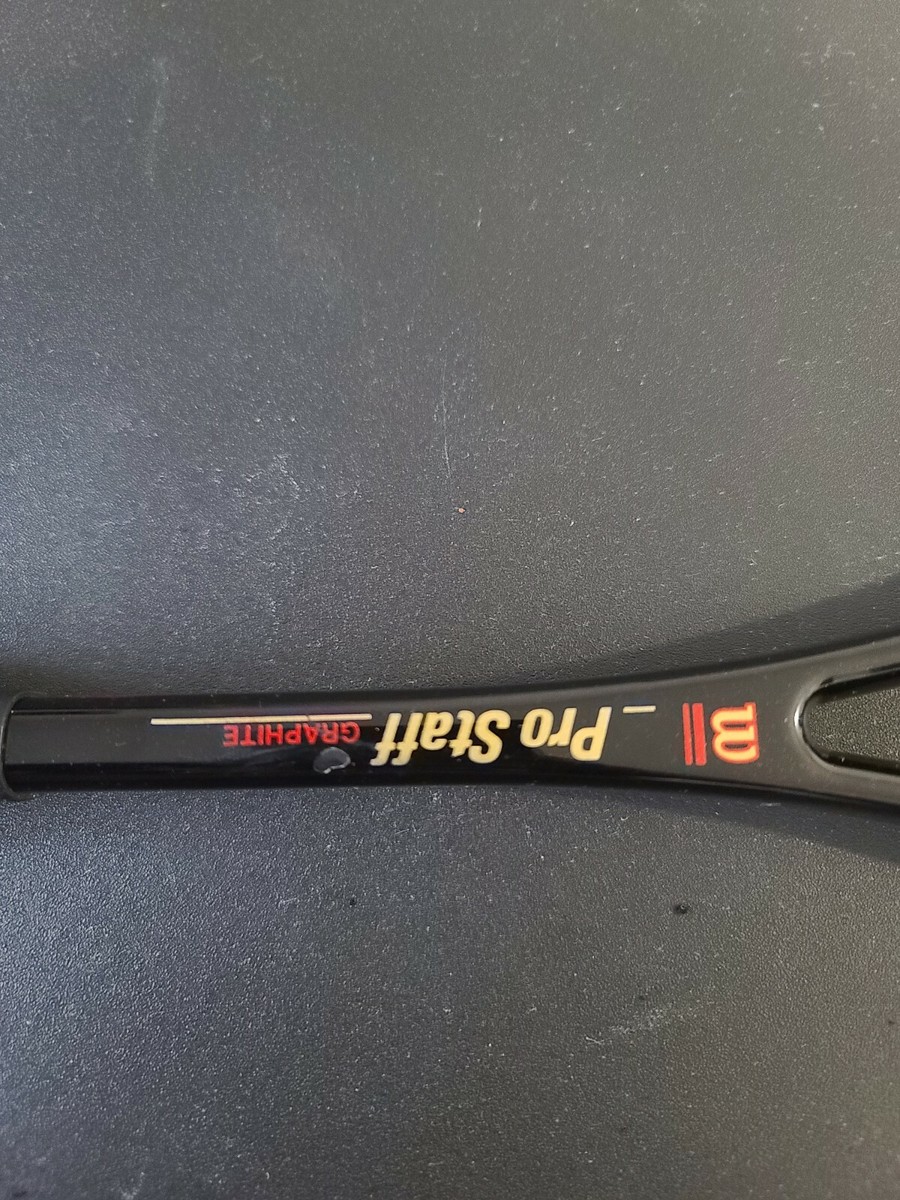 Vintage Wilson Pro Staff Graphite 3/8 PWS Largehead Racquet W