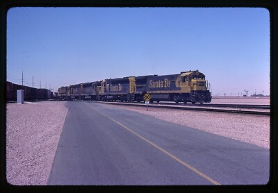 Railroad Slide - Santa Fe ATSF #8713 #5603 Locomotives 1981 Barstow ...