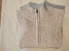 SONOMA SUPERSOFT MEN PULLOVER 1/4 ZIPPER SWEATER - SIZE MEDIUM