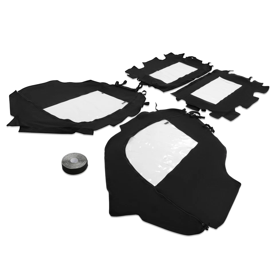 4PCS Fit Can-Am Commander 800 1000 11-20 Soft Doors & Rear Panel Enclosures - Image 3 of 4