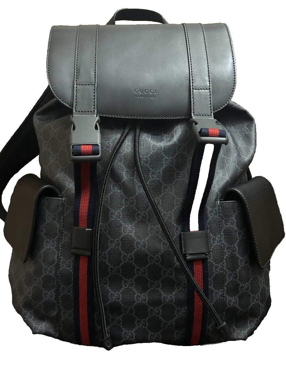 Authentic Pre-Owned Gucci GG Monogram Canvas Leather Backpack image 6